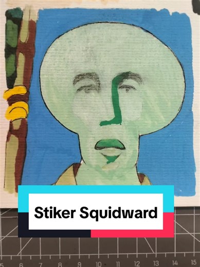 Creative SpongeBob Drawing Featuring Squidward