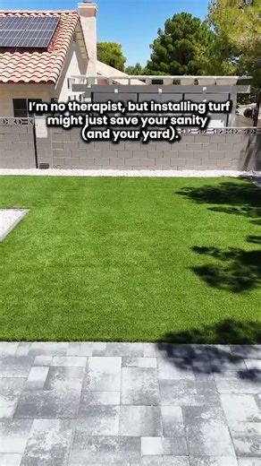 I’m no therapist, but installing turf might just save your sanity and your yard.
