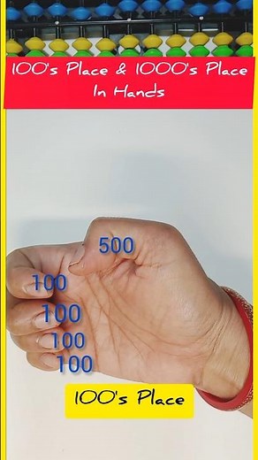 Know 100's Place & 1000's Place in your hands | Finger Abacus | Zippy Learning #abacusmaths