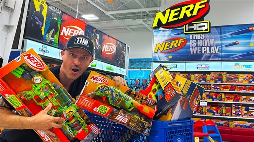 Nerf guns at Toys R Us!