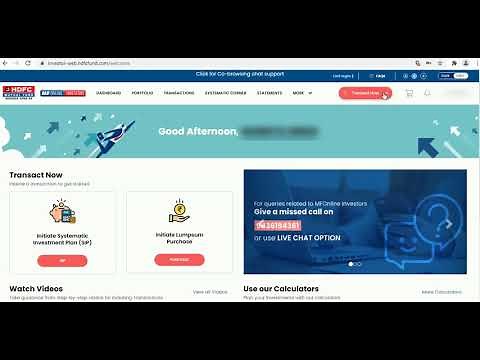 How to invest in HDFC Mutual Fund Online | SIP