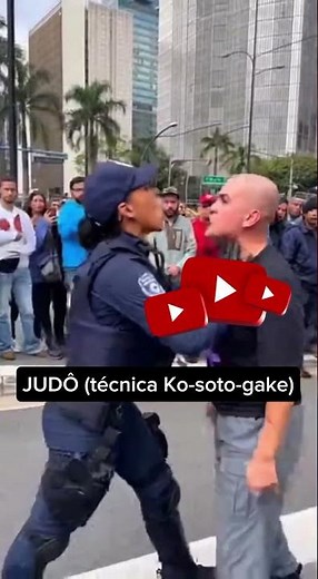 JUDÔ técnica Ko-soto-gake, ELA NÃO SABIA QUE ISSO ERA POSSÍVEL ENTÃO NÃO PAROU.....