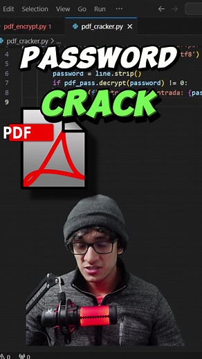 Eliminando contraseña de archivos pdf con python. #pdf #pdfpassword #dictionaryattack #python #programacion