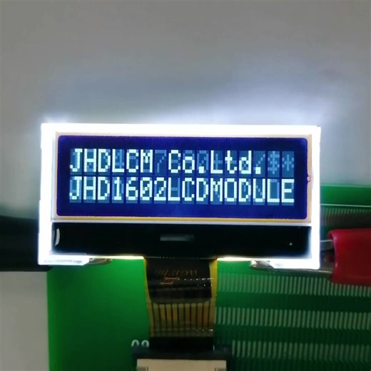 16X2 lcd display module JHD1602-G75BOW-BL