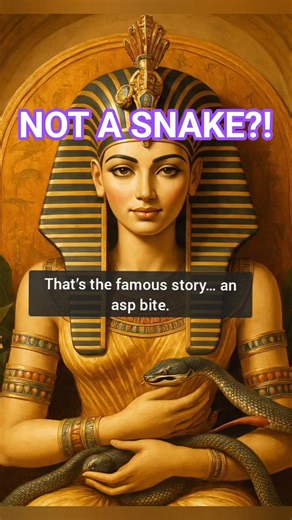 The Truth About Cleopatra’s Death 😳 #ancienthistory #history