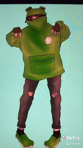 Dream Frog Hoodie Fanart featuring Dream, GeorgeNotFound, and Sapnap