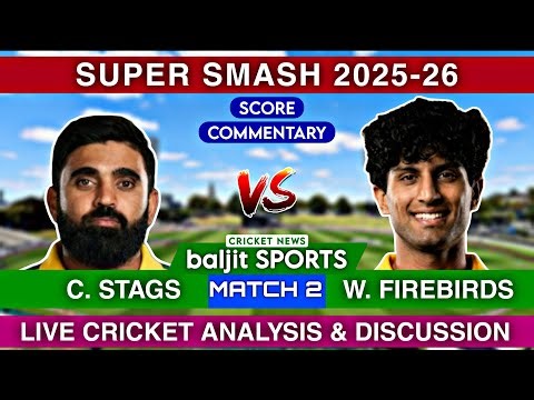 Super Smash Live | Central Stags vs Wellington Live | CS vs WEL | Score Commentary