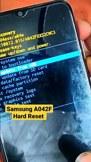 Samsung A042F Hard Reset // Format