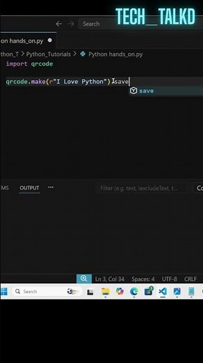 Python Hands-On #15 | Generate QR Code in Python in Just One Line 🚀