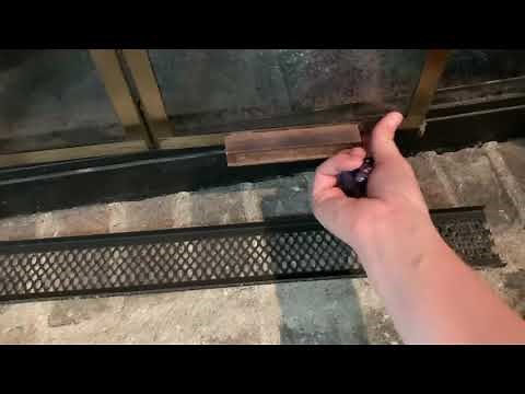 80’s Brass Fireplace Makeover with Rustoleum high heat matte spray paint