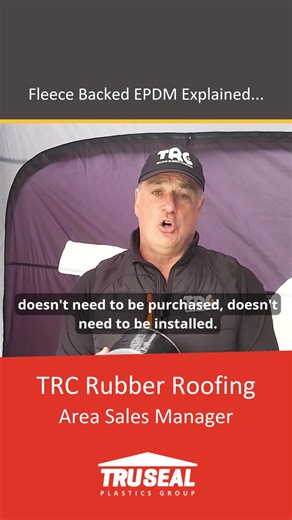 Fleece-Backed EPDM Explained 🐑✨ Extra strength, smoother installation, and improved thermal performance in demanding roofing environments. The premium EPDM option. #TRC #EPDM #RoofSystems