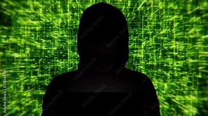 Anonymous Hacker Cyber Security Attack - 4K Dark Web Digital Cybercrime