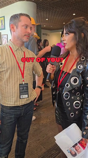 Midnight Rental on Instagram: "Talking horror movies with Elijah Wood at @fantastic.fest - Thriller made it's MTV debut back in December of 1983! What's a movie that made you run into the basement and hide as a kid? Me personally - I was ruined after the original Stephen King IT miniseries aired on TV and couldn't go in the garage for weeks. (We didn't have a basement, but our garage was the equivalent of one to me) #horror #elijahwood #stephenking #thriller #it"