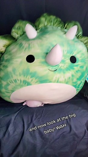 I love the range of #squishmallow sizes 😅 #squishmallows #lookatthelittlebaby