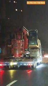 Xe đầu kéo Việt Nam P3.94: kéo máy khoan cọc nhồi