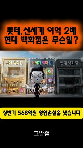 롯데.신세계 백화점 2배 이익, 현대는 울상..왜? #롯데백화점 #신세계백화점 #현대백화점 #백화점매출 #지누스 #쇼핑