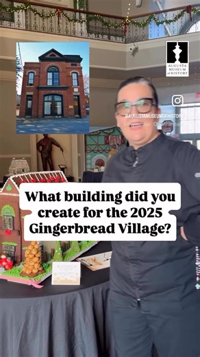 It’s day one of the Gingerbread Village and over the next 11 days we invite you to cheer on your favorite gingerbread building online and in the Museum! We are starting off with Augusta Technical College and the Culinary Arts Department submission of Engine House No. 1. Chef Laura Martinez shares a little about the process of creating this masterpiece and about how proud she is of her students. The Museum is open today from 10am-5pm and you have to see and smell this extraordinary experience for
