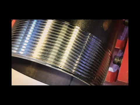 4 inch NPT Pipe Thread Single Point Threading with RMT TGB 8 Pipe Spool Master