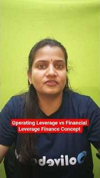 Operating Leverage vs Financial Leverage | Finance Concept #OperatingLeverage #FinancialLeverage