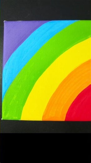 [ASMR] Drawing a Vivid Rainbow on Canvas 🌈 | 캔버스지도 사각사각 소리 될까? 무지개 마카펜 그림 #asmr