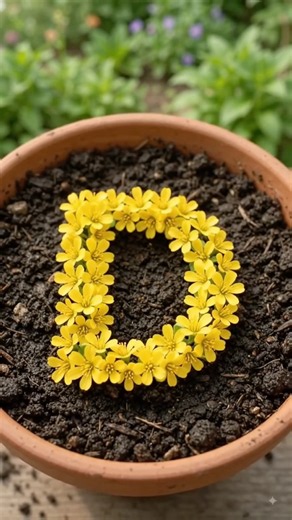 I Grew the Letter D From Yellow Seeds 🌱💛