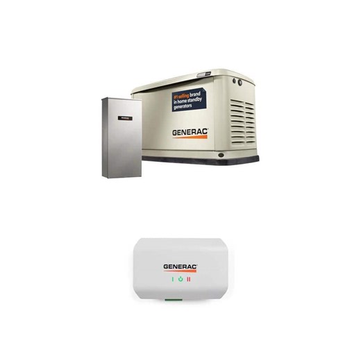Generac 24,000 Watt Dual Fuel Home Standby Generator with Smart Home Monitoring, 200-AMP Transfer Switch and HVAC Energy Manager - The Home Depot