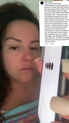 He asked the questions they hoped no one would. ✅ Birth certificate authenticated. ✅ Sent to the Vital Stats office. ✅ Asked the bank directly. They denied everything. Then deleted the evidence. Not all his messages — just the ones about the trust. If it’s all just conspiracy… Why erase the trail? Why threaten silence? Why lock the doors if there’s nothing behind them? 🧬 The trust is real. The system is designed to gaslight you. But once you see it, you can’t unsee it. You were never just a nam