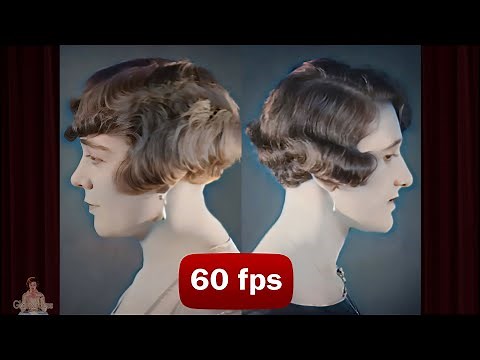 1920s Bobbed Hairstyles Craze | 1926 AI Enhanced Film [60 fps 4k]