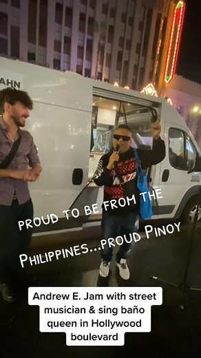Filipino Singer Andrew E Busking Banyo Queen in USA