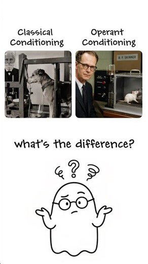 Classical vs Operant Conditioning 🧠 #shorts #psychology #PsychPop