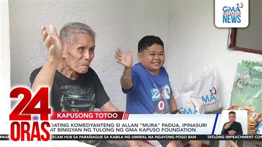 Dating komedyanteng si Allan "Mura" Padua, ipinasuri at binigyan ng tulong ng GMA Kapuso Foundation 