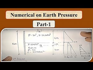 Numerical on Earth Pressure Theory (Part 1) l Mumbai University Solved Example.