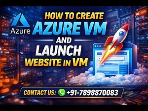 Azure Live Class Az-104 || how to create azure vm 2025 and launch website in azure vm #azuredevops