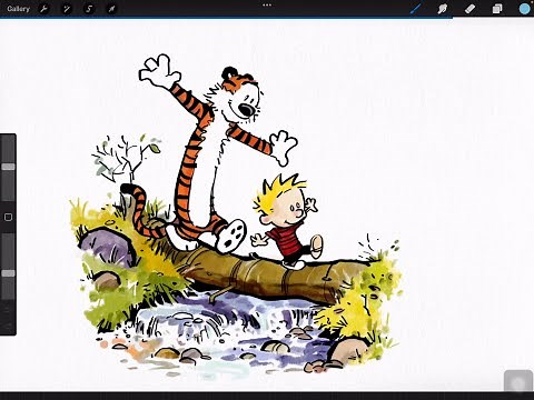 Paint like Bill Watterson in Procreate and Adobe Illustrator