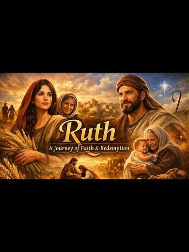 RUTH; We share the beautiful story of Ruth in this video, a woman whose loyalty, kindness, and faith in God changed her life and legacy forever. Though Ruth faced loss and uncertainty, she choses faithfulness and love, trusting God even when the future was unclear. This Bible story is told simply and clearly, making it perfect for children, families, and anyone seeking encouragement through God’s Word. #biblestory #bibleverses #christian #christiantiktok #ruth #naomi #biblestories
