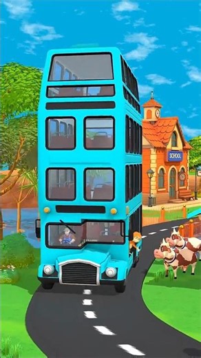 🚌🐄 The Wheels on the Bus Go Round and Round ❤️ The Cow on the Bus Moo Moo