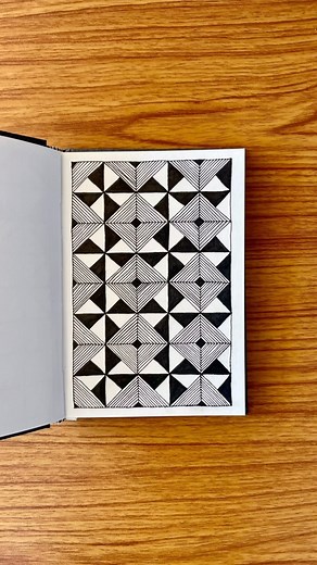 ZentangledMama | The Pinwheel pattern ! . . . . Supplies used: Book - Anupam A6 Sketch book @anupamstationery.ltd @anupam Pens - Uniball Unipin fine line... | Instagram