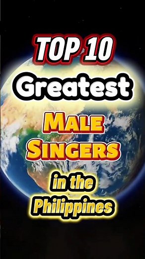 Top 10 Greatest Male Singers in the Philippines 🧑‍🎤🎤🎶 #top10 #greatest #singers #filipino #shorts