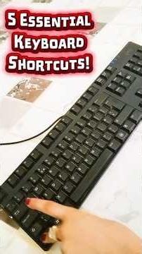 5 Keyboard Shortcut Keys You Must Know | Boost Your Computer Speed ⚡⌨️