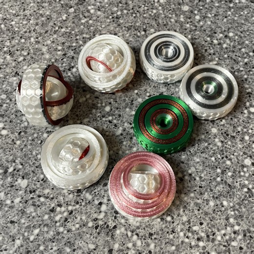 Woolly Worm Workshop | New 4‑ring gyro fidgets! Each one prints in a totally different surprise color combo — no two ever come out the same. Smooth, quiet, and... | Instagram