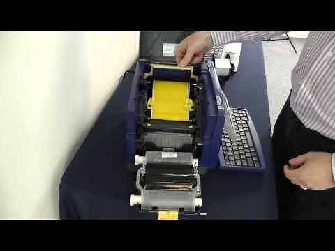 Brady BBP31 label printer - loading tape and ribbon