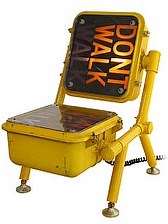 NYC Walk/Don't Walk sign chair