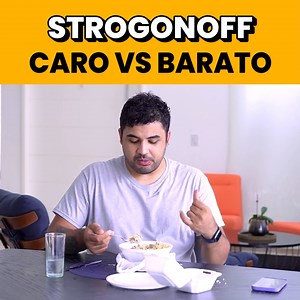 Outra vez sendo enganado no Caro vs Barato! Strogonoff de R$93 x Strogonoff de R$23. Nem sempre o mais caro é o mais gostoso, eu estou surpreso com o que encontrei. | Bruno Correa