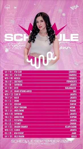 Jadwal DJ Una September 2023: Jangan Lewatkan!