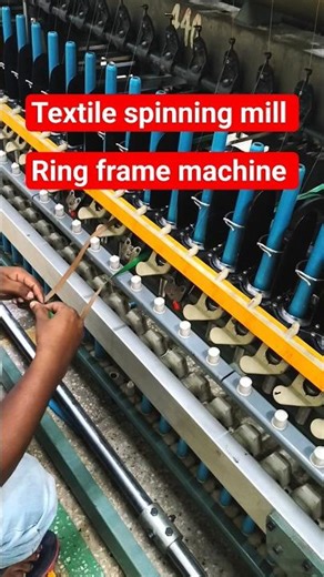 textile spinning mil industry from Bangladesh | ring frame machine mechanical work #ringframemachine