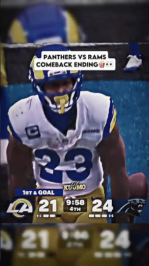 Bryce Young Come Back vs the Rams was a Thriller😳🍿 #shorts #nfl