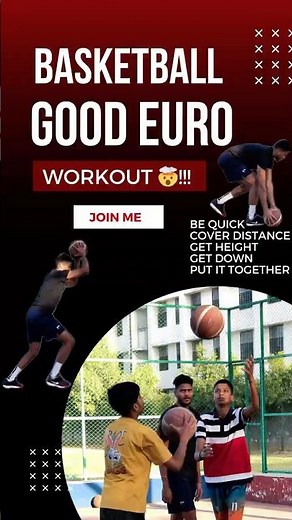 basketball good euro workout🤯!! Euro Step For Beginners