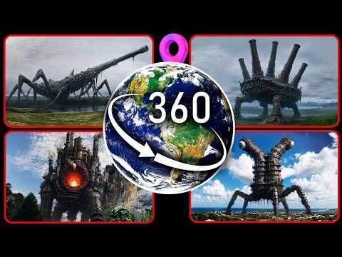 Hostile Industrial Monsters Caught on Google Earth! — VR 360°