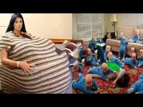 Unbelievable Women Give Birth To 17 Identical Babies !