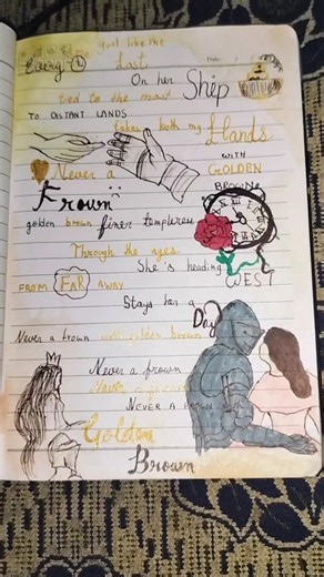 🤎✨ 𝐆𝐨𝐥𝐝𝐞𝐧 𝐁𝐫𝐨𝐰𝐧 — 𝐀𝐞𝐬𝐭𝐡𝐞𝐭𝐢𝐜 𝐋𝐲𝐫𝐢𝐜 𝐀𝐫𝐭 🎧✍️📓🎶#GoldenBrownSong #AestheticLyricArt#aestheic#relaxingvibe